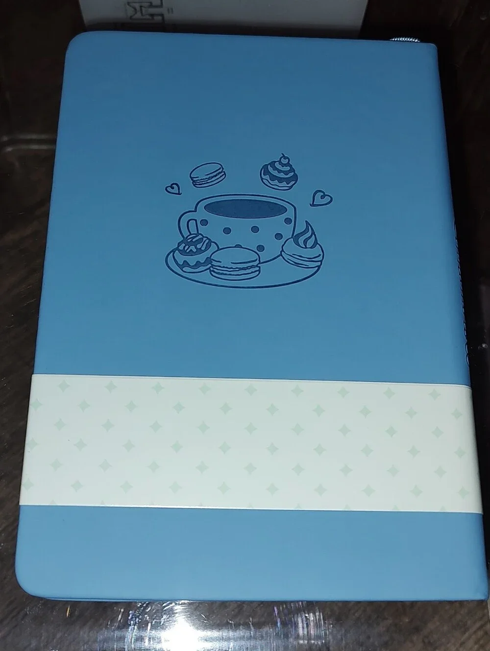New! Cinnamaroll Blue B6 Notebook Pu Leather Hard Cover